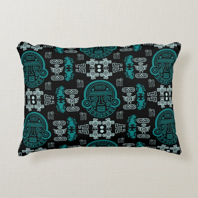 inca Aztec Home Decor Accent Pillow (Front)