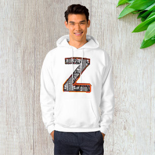 Inca Letter Z Artistic Font Hoodie