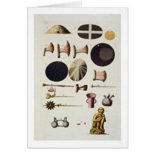 Inca tools and artefacts, Peru, from 'Le Costume A