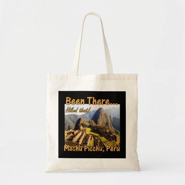 Inca Trail Hike Machu Picchu - Peru Raglan Basebal Tote Bag (Front)