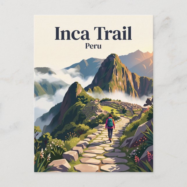 Inca Trail Peru Postcard (Front)