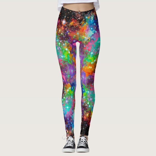 Incandescence Star Field All Over Print Leggings (Front)