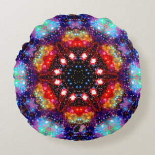 Incandescence Stellar Kaleid Coussin ronde