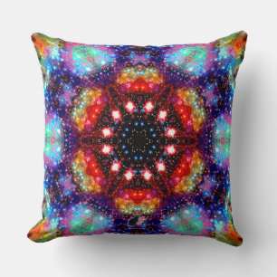 Incandescence Stellar Kaleid Throw Pillow