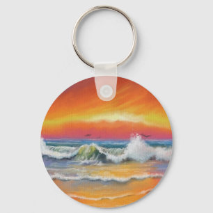 Incandescence - Watercolor Keychain