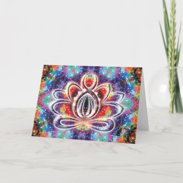 Incandescence Zen Lotus Card (Front)