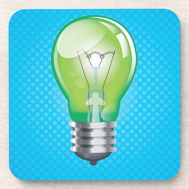 Incandescent light bulb coaster (Front)