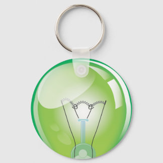Incandescent light bulb keychain