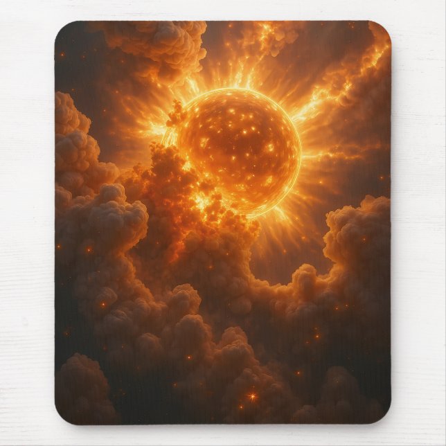 Incandescent Sun Mouse Pad (Front)