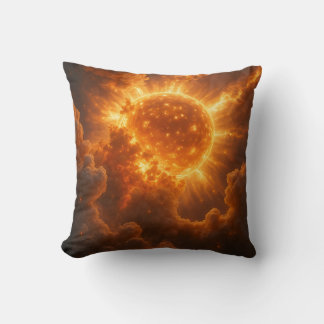 Incandescent Sun Throw Pillow