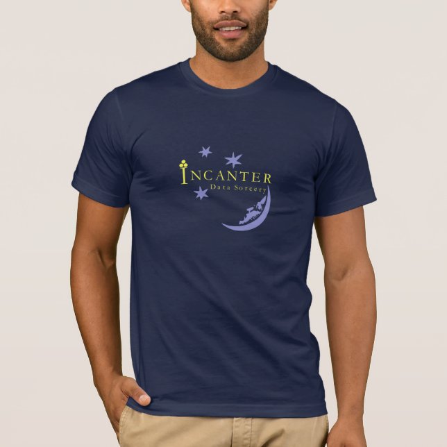 Incanter Data Sorcery high quality navy t-shirt (Front)