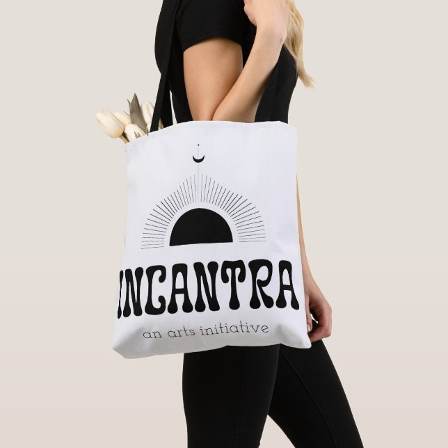 incantra primary logo (dark-on-light) tote bag (Close Up)
