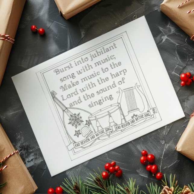 Incendie dans la chanson Coloriage livre carte pos (Créateur téléchargé)