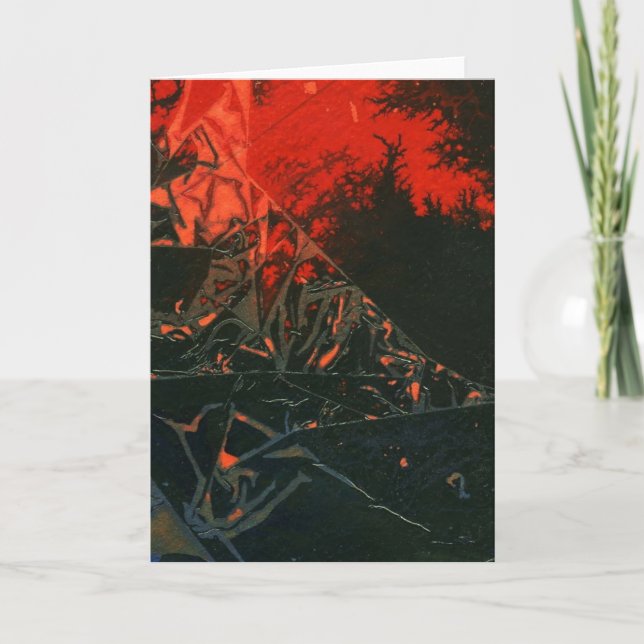 "Incendie de marais #3" Résumé Design Carte de voe (Devant)