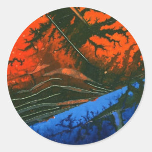 "Incendie de marais" Sticker de conception abstrai