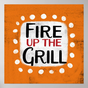 Incendie Le Grill Poster Mur Art