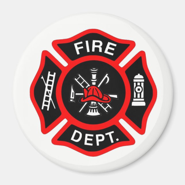 Incendie Maltese Cross Magnet (Devant)