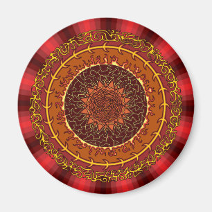 Incendie Mandala Magnet