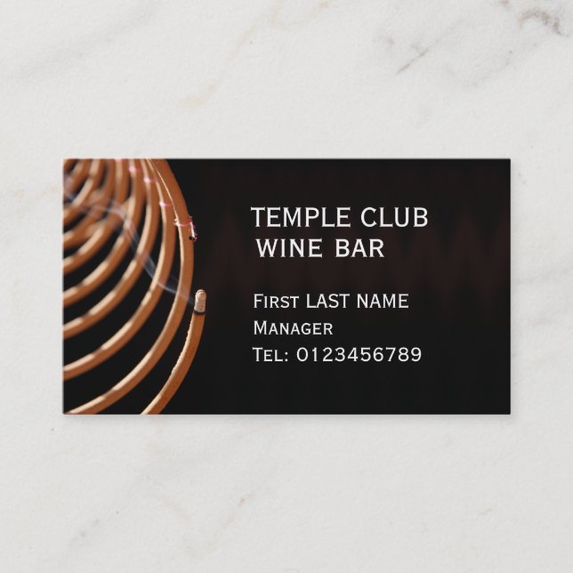 Incense Coil Business Card (Front)