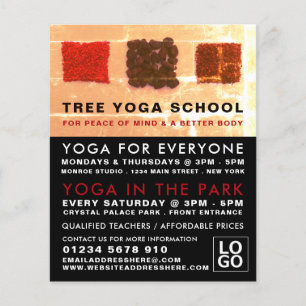 Incense Squares, Yoga Class Advertising Flyer