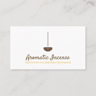 Incense Stick Spa Salon Meditation Accessories Business Card