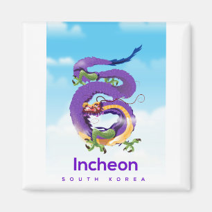 Incheon South Korea Dragon Magnet