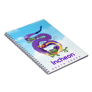 Incheon South Korea Dragon Notebook