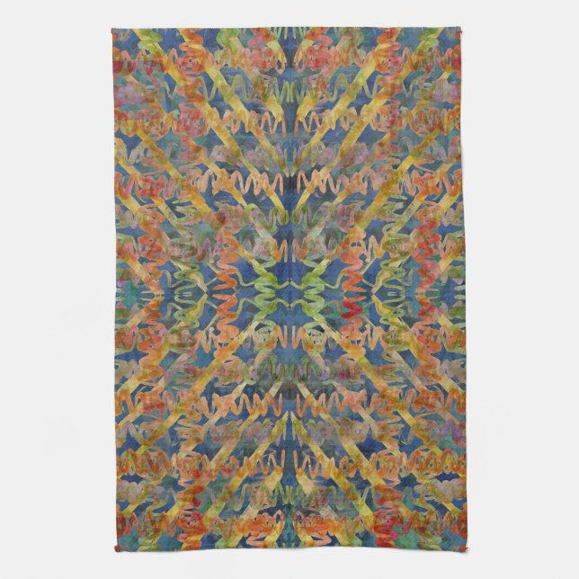 Inchworms West By Southwest Kitchen Towel (Vertical)