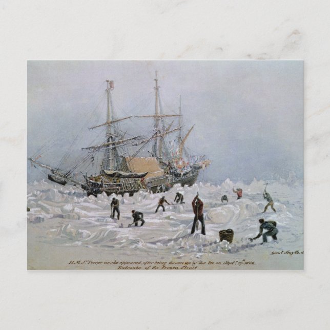 Incidents on a Trading Journey: HMS Terror Postcard (Front)