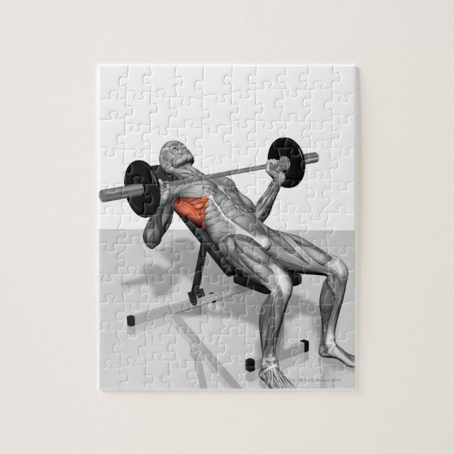 Incline Bench Press 2 Jigsaw Puzzle (Vertical)
