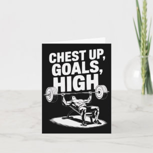 Incline Bench Press Bodybuilding Fitness Workout G Card