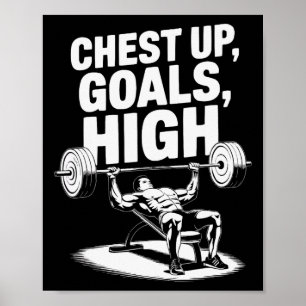Incline Bench Press Bodybuilding Fitness Workout G Poster