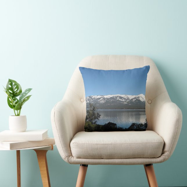 Incline Village, North Shore Lake Tahoe Throw Pillow (Chair)