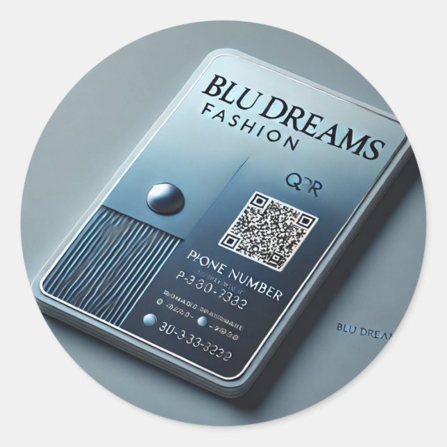 Include subtle wave patterns or sparkles for a "dr classic round sticker (Front)