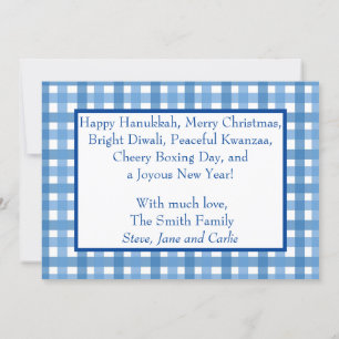 Inclus Holiday Plaid Carte photo 2022