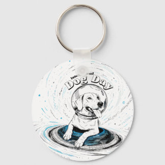 Inclusion Canine Space Design Keychain