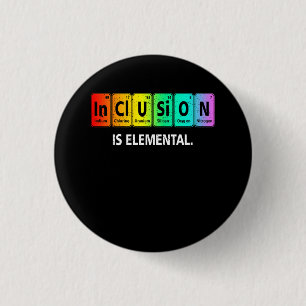 Inclusion Elemental Lgbt Flag Les Gay Bi Trans Pri 1 Inch Round Button