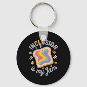 Inclusion Is My Jam Autism Awareness Keychain