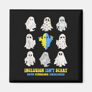 Inclusion Isnt Scary Down Syndrome Awareness Cute Magnet