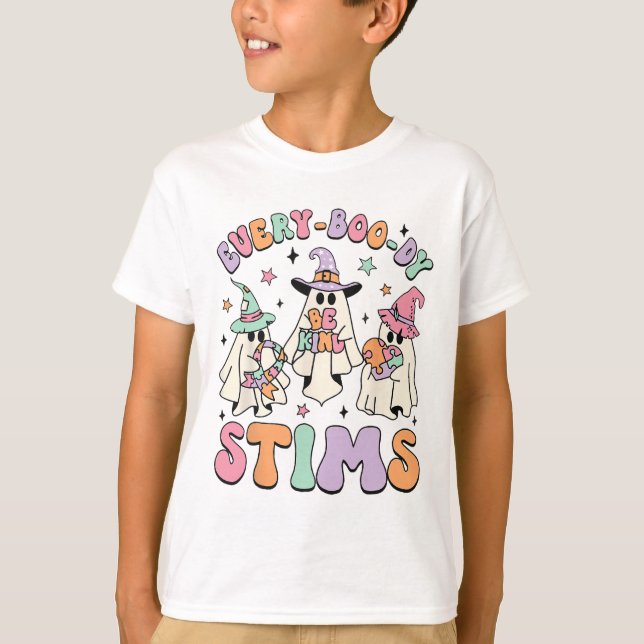 Inclusion Isn't Scary Funny Halloween Outfit Costu T-Shirt (Front)