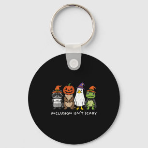 Inclusion Isn't Y Slp Halloween Sped Teacher Anima Keychain