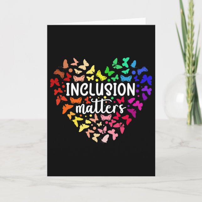 Inclusion Problems Autism Awareness Month Neurodiv Card (Front)