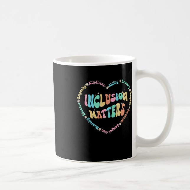 Inclusion Problems Autism Awareness Sped Teacher K Coffee Mug (Right)