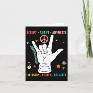 Inclusion Problems Autism Awareness Teacher Inspir Card