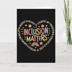 Inclusion Problems Special Education Teacher Autis Card