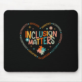 Inclusion S Heart Puzzle Advocacy Raglan Baseball Mouse Pad