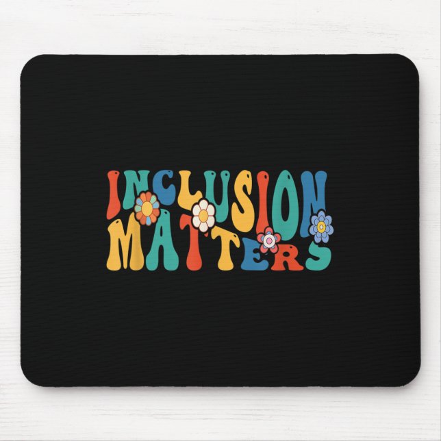Inclusion S Special Education Autism Awareness Tea Mouse Pad (Front)