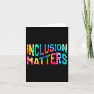 Inclusion S Tie Dye Special Education Teacher Wome Card
