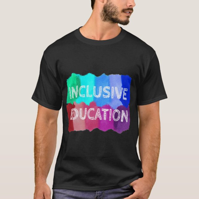 Inclusive education paint boy T-Shirt (Front)