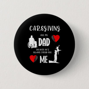 Inclusive Love Caregiver Appreciation Tee 2 Inch Round Button
